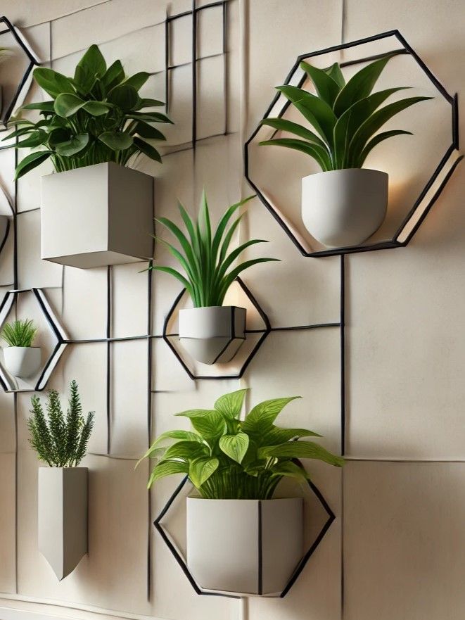 Some Wall-Mounted Planters